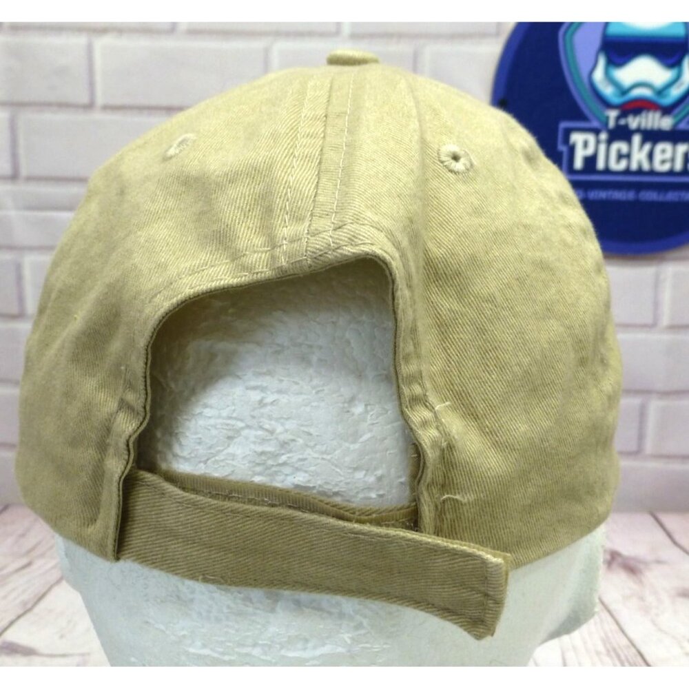 PGA Khaki Adjustable Golf Hat By Imperial Sports With Embroidered Logo - Picture 4 of 8